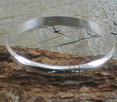 Native American Silver Bangle Bracelet 12